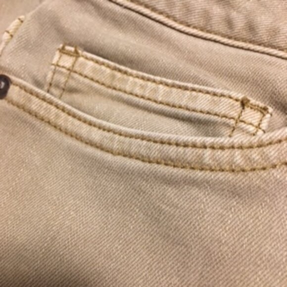 Lands' End Size 16 Petite Stretch Jeans Light Tan - Picture 1 of 10